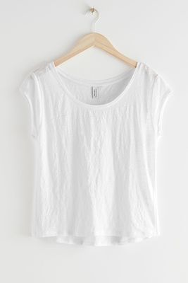 Sheer Linen T-Shirt from & Other Stories