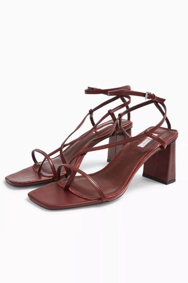 Nico Burgundy Set Back Heels