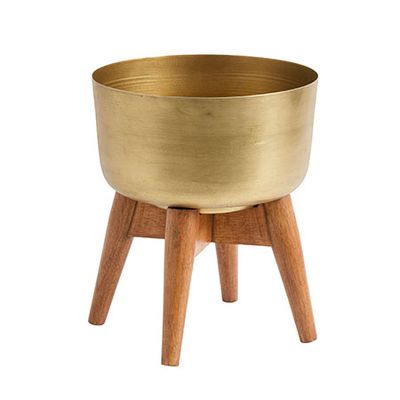 Nordal Small Brass Planter from The Restoration