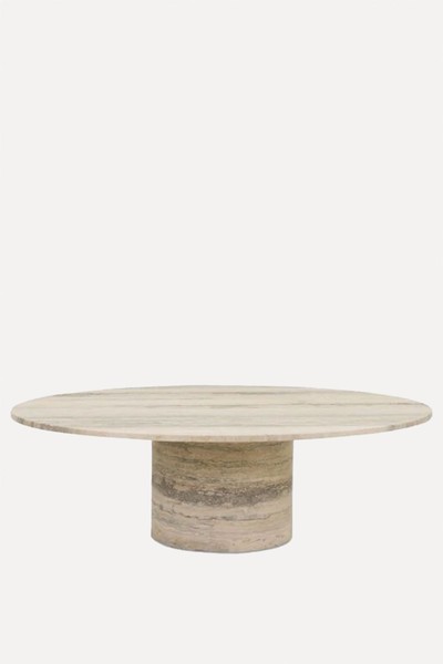 Argent Travertine Coffee Table from Pure White Lines