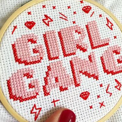 Girl Gang Cross Stitch Craft Kit from The Make Arcade