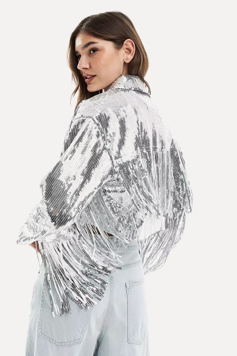 Fringe Sequin Jacket from ASOS Design