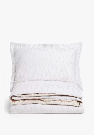 Dash Stripe Jacquard Duvet Cover