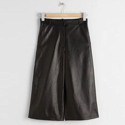 Leather Culotte Shorts from & Other Stories
