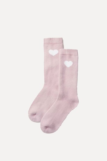 Heart Bed Socks With Cashmere from The White Company