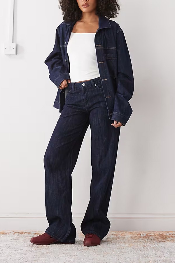 Ample Low Waist Baggy Fit Jeans from Weekday