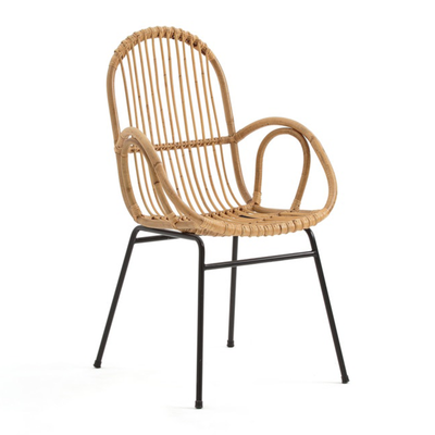 Siona Rattan Cane Dining Armchair from La Redoute