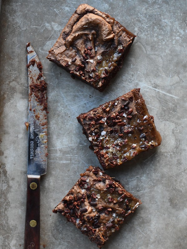 Salted Rye Brownie