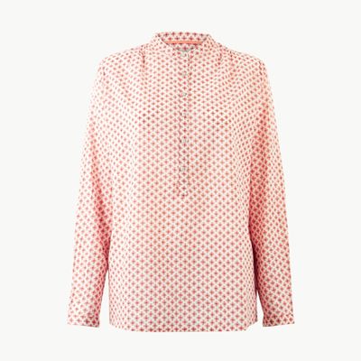 Pure Cotton Geometric Print Shirt