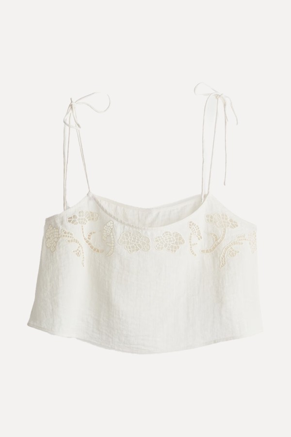 Broderie Anglaise Beach Top from H&M