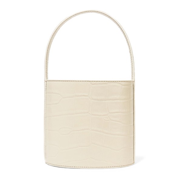 Bissett Croc-Effect Bucket Bag from STAUD