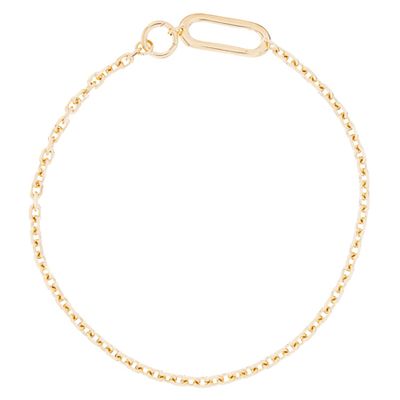 Binary Diamond Cut Gold Vermeil Chain Choker from Alta Ora