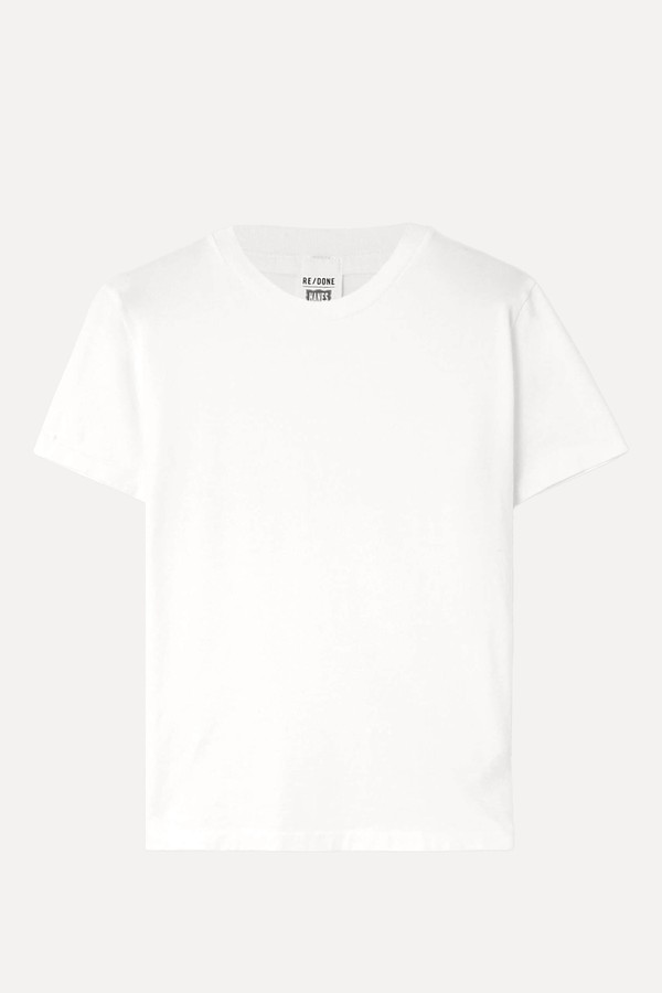 Recycled Cotton-Jersey T-Shirt from RE/DONE