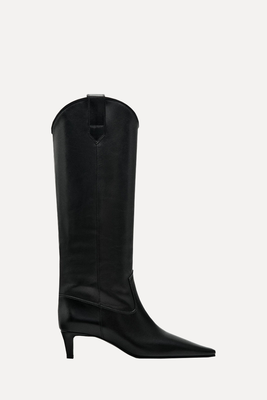 High Heel Cowboy Boots from Massimo Dutti