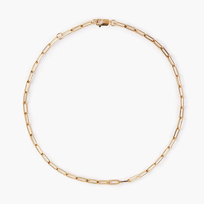 Love Link Gold Chain Anklet from Otiumberg 