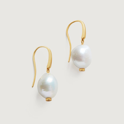 Nura Pearl Wire Earrings