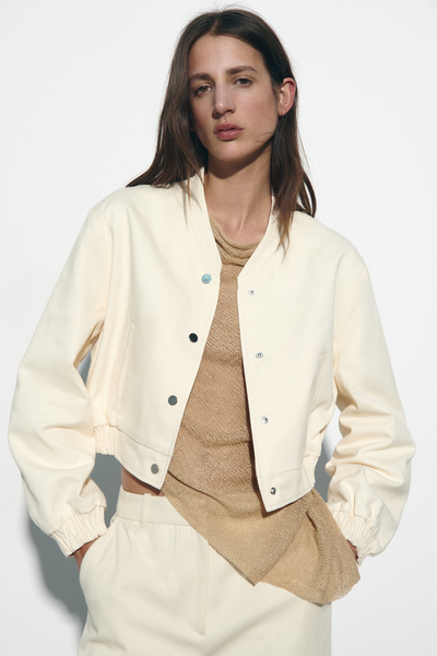 Cropped Bomber Jacket from Zara