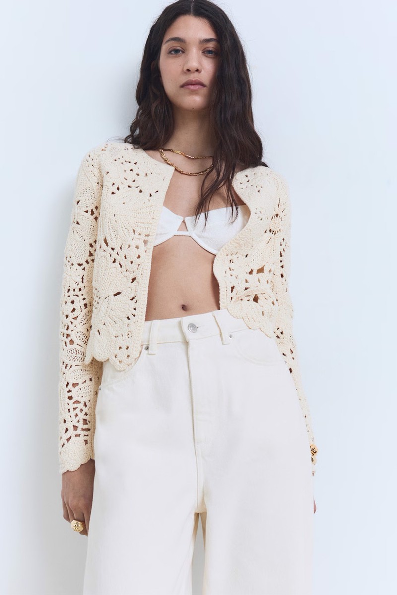 Openwork Knitted Jacket