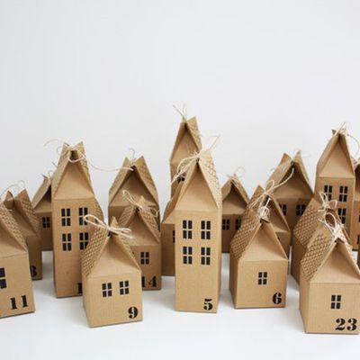 DIY Advent Calendar Houses Kit from Head in T'clouds