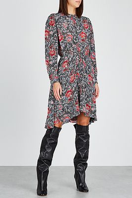 Yandra Floral-Print Silk Dress from Isabel Marant Étoile