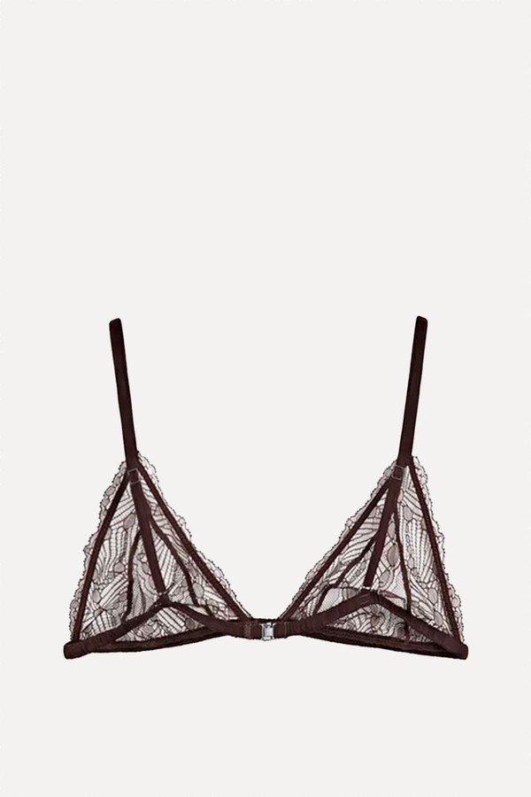 Lace Triangle Bralette from Massimo Dutti