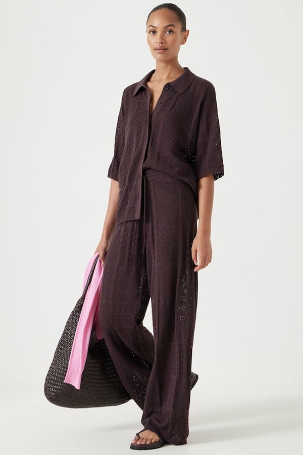 Patchwork Stitch Knitted Top from HUSH
