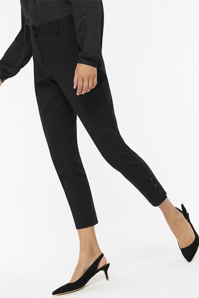 Bonnie Slim Button Hem Trouser