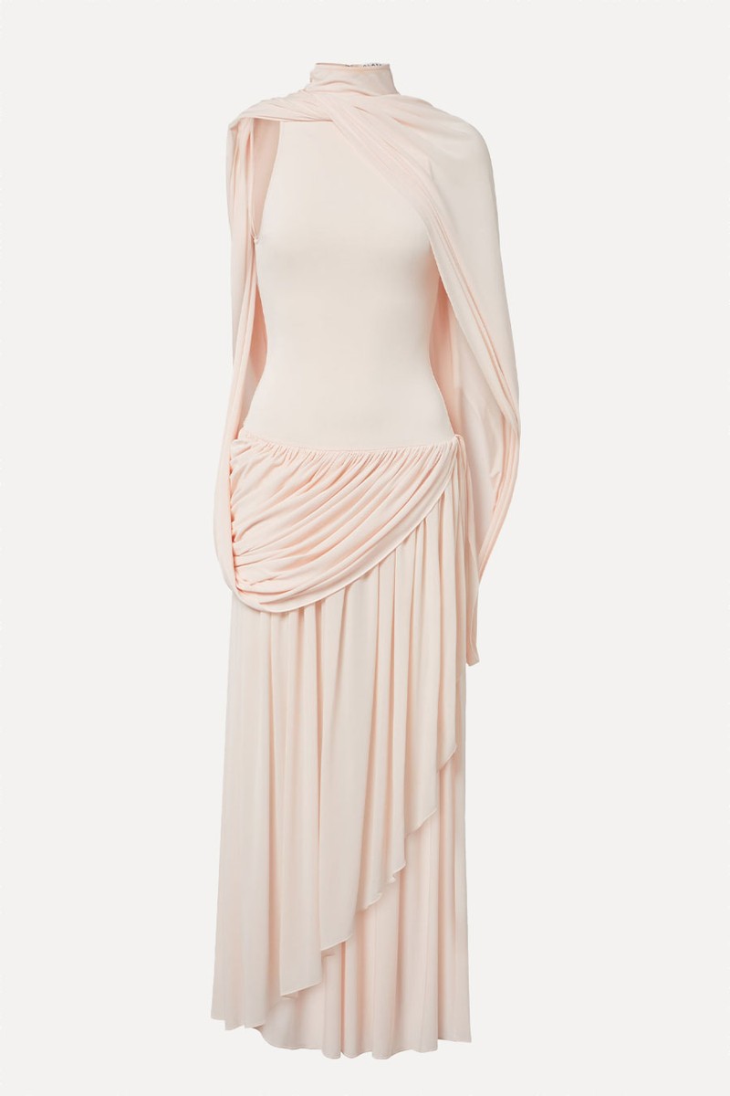 Draped Jersey Midi Dress from Alaïa
