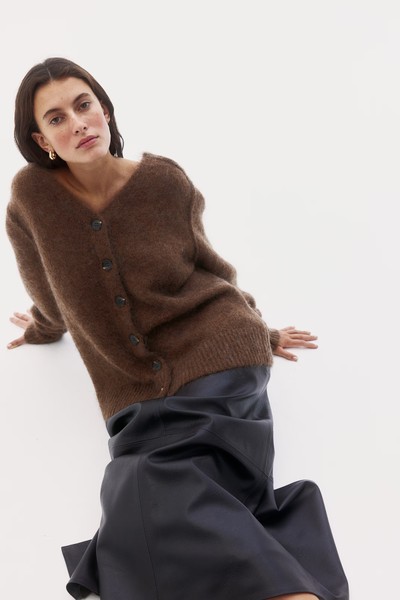 Mohair-Blend Cardigan