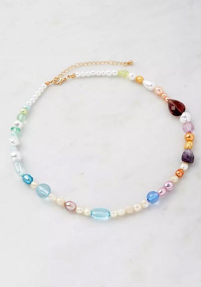 Mixed Bead Pearl Choker from Urban Outfitters