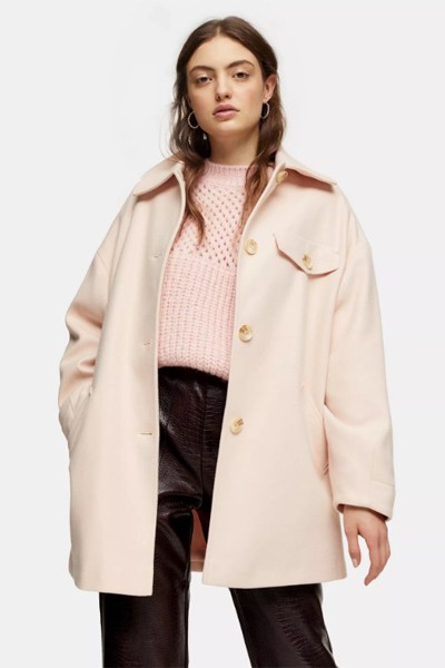 Pale Pink Shacket