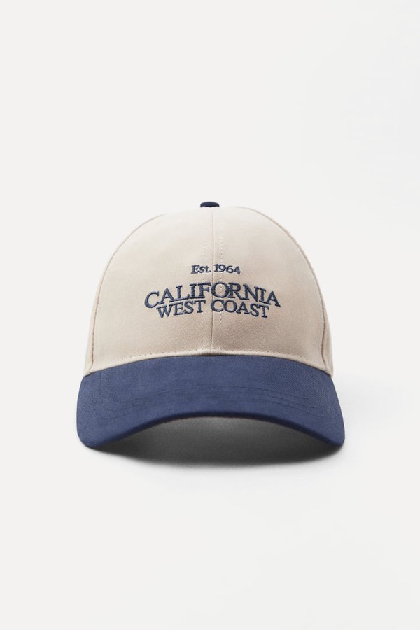 Twill Cap WITH SLOGAN from Zara