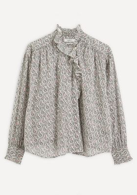 Pamias High-Neck Paisley Blouse from Isabel Marant