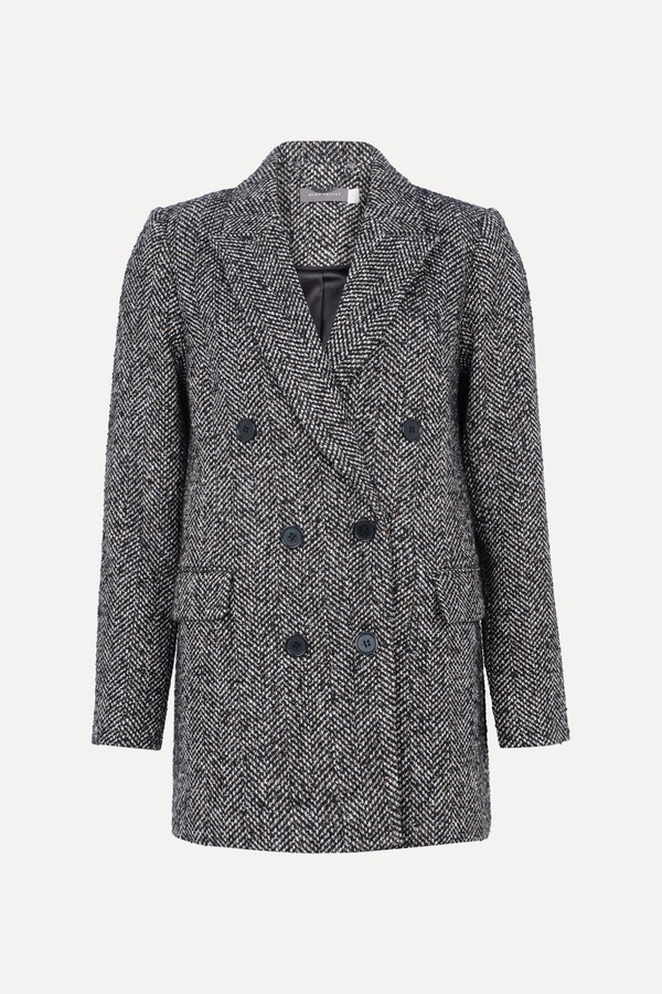 Double Breasted Textured Blazer Coat from Mint Velvet