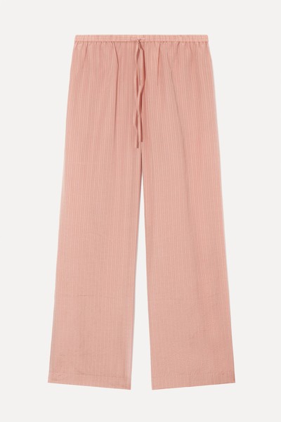 Striped Silk-Blend Pyjama Trousers from COS