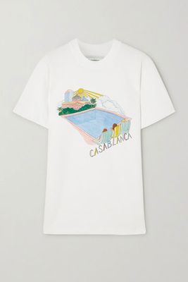 Printed Cotton-Jersey T-Shirt from Casablanca