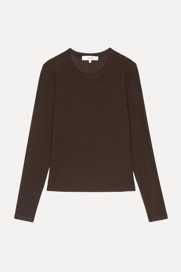The Long Sleeve Rib Crew from Frame