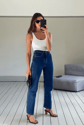 Danielle High-Rise Straight-Leg Jeans from Khaite