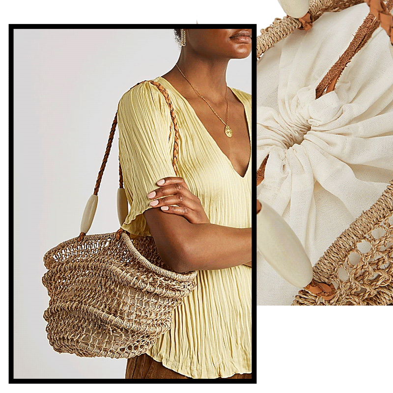 Aranaz Blando Woven Abaca Tote, £190