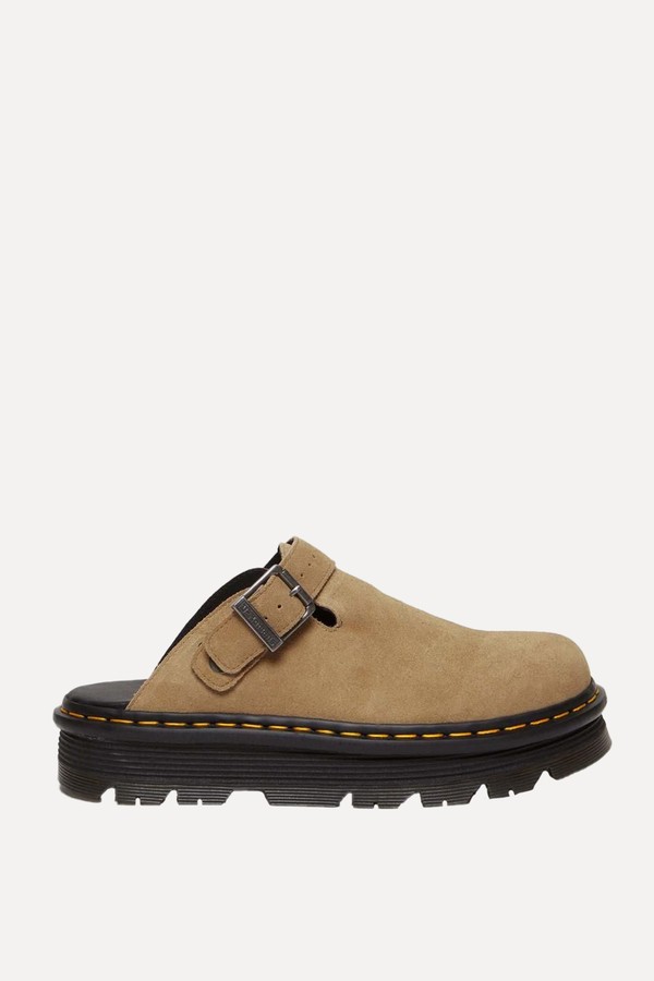 Zebzag Suede Casual Slingback Platform Mules