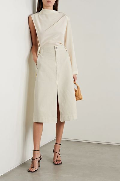 Charlene Denim Midi Skirt, £360 | Khaite