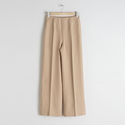 Wide Lyocell Blend Trousers from & Other Stories