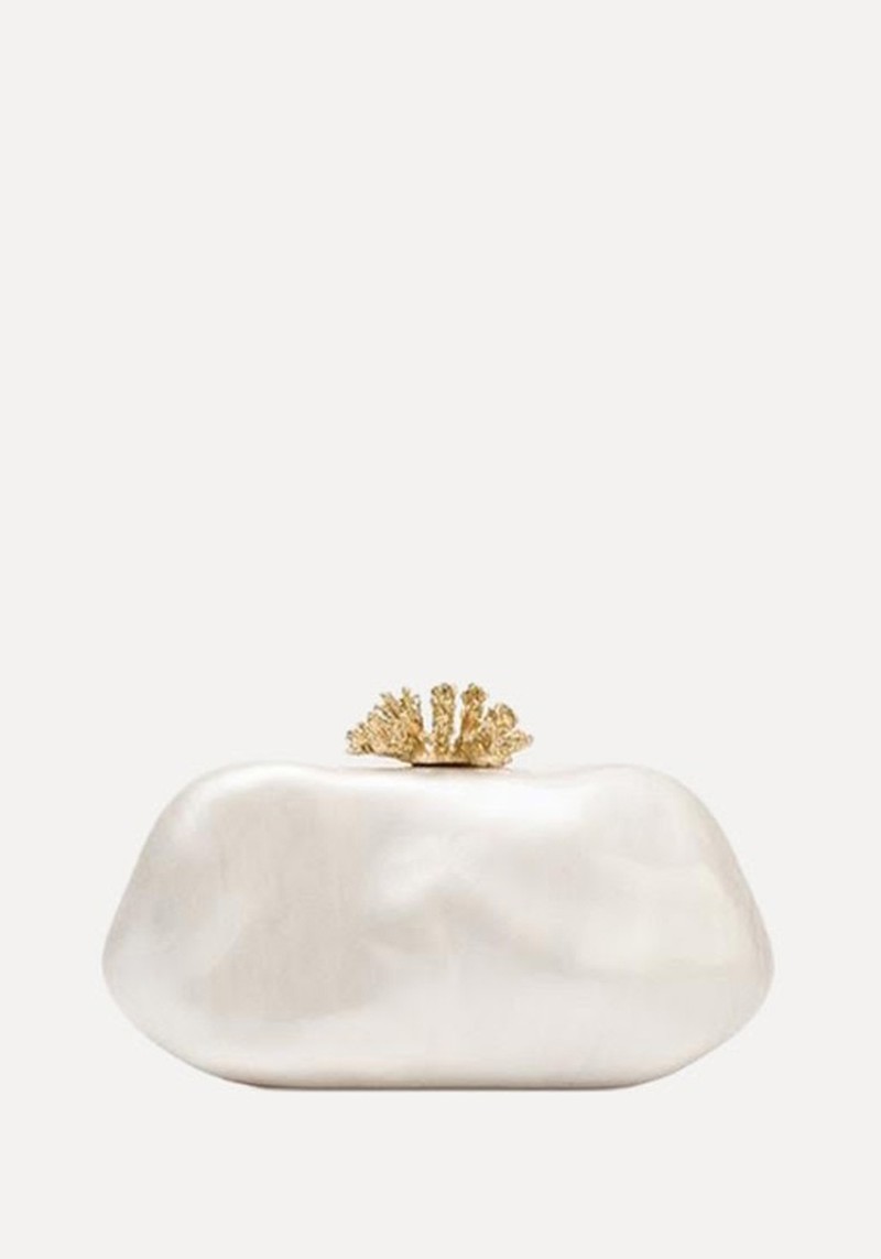 Clutch With Metal Detail 