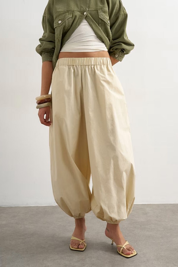 Extreme Poplin Pull On Balloon Trousers from Topshop