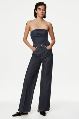 High Wisted Wide Leg Jeans