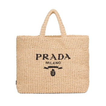 Tan Raffia Tote, £1,400 | Prada