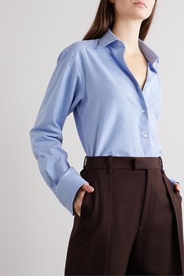 Sky Brushed Cotton Shirt from Emma Willis x Net Sustain