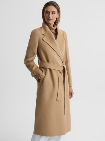 Agnes Belted Blindseam Wool Coat