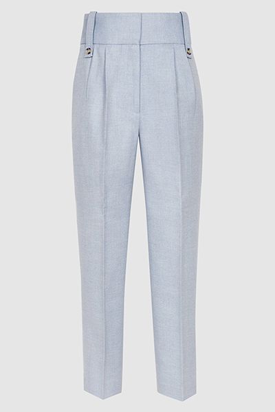 High Waisted Cropped Trousers from Reiss