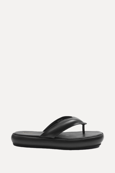 Leather Platform Flip Flops from & Other Stories